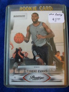 2009-10 Prestige #154 Tyreke Evans  RC KINGS Rookie