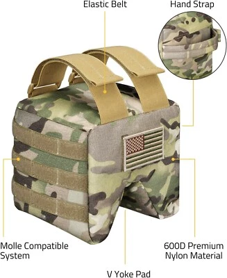 Заполненная сумка для стрельбы, склонная сумка для отдыха при стрельбе, передняя или задняя сжимающаяся сумка, охотничья - Изображение 1 из 4