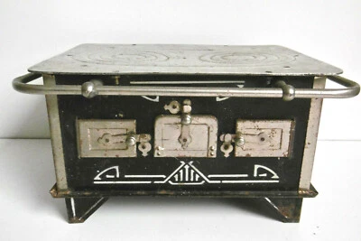 JOUET ANCIEN - RARE FOURNEAU ELECTRIQUE - NON TESTÉ - DÉCOR AU POCHOIR - VINTAGE - Photo 1/4