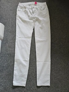 New Look YES YES - Super Soft Skinny Stretchy White Jeans - Size UK10/EU38 - Picture 1 of 10