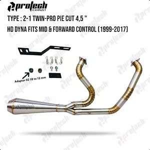 Auspuffrohre Harley-Davidson Dyna Super Glide FXD 2 IN 1 1999-2017 - Bild 1 von 9