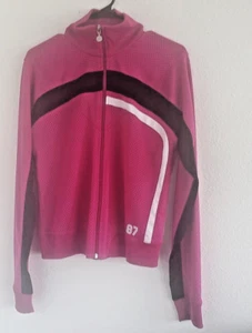 Giacca sportiva Nike donna nera bianca rosa nera bianca rosa ricamata taglia L - Foto 1 di 7