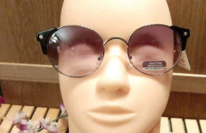 Occhiali da sole donna EPC Target montatura rotonda infrangibili UV, cerchio retrò nuovi con etichette - Foto 1 di 6