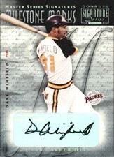 2001 (PADRES) Donruss Sig. Milestone Marks Masters Series #35 Dave Winfield