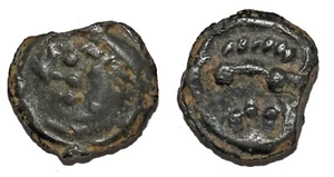 AULERQUES ÉBUROVICES Potin au sanglier enseigne, tête chevelue DT.2479 - Picture 1 of 1