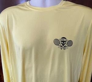 Tennis Yellow T-Shirt / 3.8 oz. Long Sleeve "Zone In Sports" T / "SUMMER SALE" - Picture 1 of 4