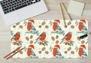 3D Roter Vogel H932 Christmas Rutschfest Schreibtisch Matte Tastatur Pad Amy - Bild 1 von 8