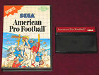 SEGA MASTER SYSTEM - AMERICAN PRO FOOTBALL ! BOITE RARE 8 BITS JEU EUR SPORTS