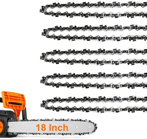 Confezione 5 Catene Motosega di Ricambio 18" - Calibro 3/8" LP .050" 62 Link Trasmissione - Foto 1 di 11