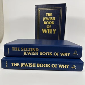 The Jewish Book of Why - Boxed 2 volume set in Slipcase, Like New Condition - Picture 1 of 6