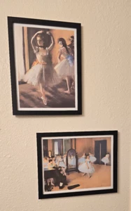 Two Dancers And Dance Class By Edgar Degas Impressionism Framed Art Prints - Picture 1 of 5