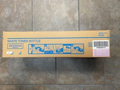 4049111 KONICA MINOLTA BIZHUB C450 WASTE TONER BOTTLE NEW - Image 1 of 2