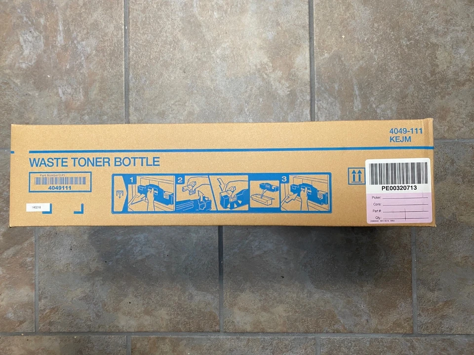 4049111 KONICA MINOLTA BIZHUB C450 WASTE TONER BOTTLE NEW - Image 1 of 2