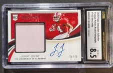 2020 Panini Immaculate Collection Premium Patches RC Auto Jerry Jeudy 08/49 CSG