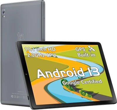 10.1" Android Tablet  2.0 GHz Quad-Core 64GB Storage Dual Camera WiFi GPS - Image 1 of 4