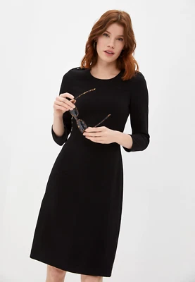 Auténtico vestido vaquero Burberry nuevo sin etiquetas para mujer AU2/US0/IT34 IN negro Foto 1 de 4