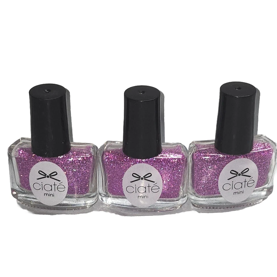 Ciate Mini Nail Glitter Glim005 Prima Ballerina 0,18 oz Ea Lote De 3 peças  - Imagem 1 de 2