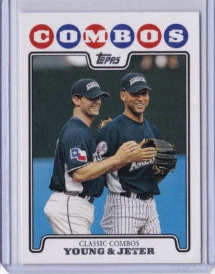 2008 Topps Updates & Highlights #UH127 DEREK JETER MICHAEL YOUNG ID5 - Image 1 of 2