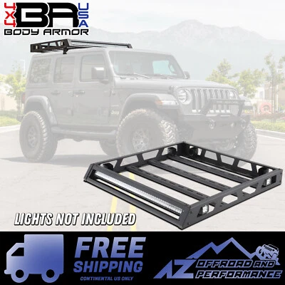 Carrocería armadura 4x4 perno en techo rígido portaequipajes para 07-25 Jeep Wrangler JK JKU JL JLU Foto 1 de 4