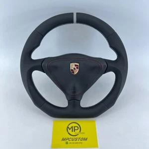 A Speaker cover Leather Steering Wheel For Porsche 986 Boxster 996 Carrera 911 - Bild 1 von 9