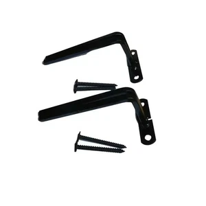 3 In. Black Projection Brackets for Security Bar Window Guard (4-Pack) - Picture 1 of 5