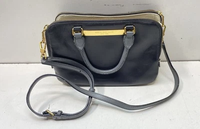 Bolso de mujer Marc By Marc Jacobs de cuero negro blanco con asa superior Foto 1 de 4