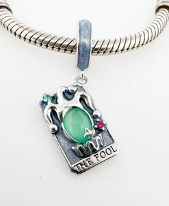 Ciondolo Tarocchi Il Matto Nuovi Inizi Autentico Argento Sterling 925 💖 - Foto 1 di 6