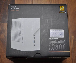 ASRock DeskMini X600 AMD Ryzen 8000/7000 Series Compatible X600 Chipset DDR5 - Picture 1 of 2