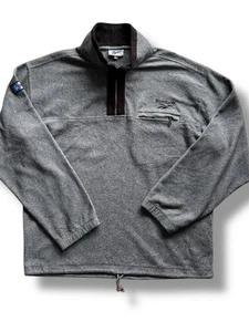 Men’s Grey Reebok Fleece Jumper Sweater Jacket Size XL – Same Day Shipping - Picture 1 of 9