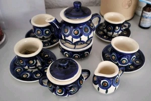 Bunzlauer Puppen Geschirr,Tasse,Stövchen,Unterteller-Merry X-Mas🌟 - Bild 1 von 5