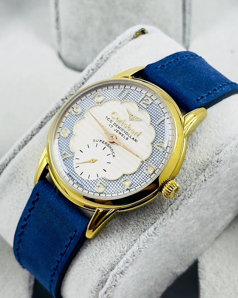 Vintage Cortebert Mechanical Men Wristwatch Hand Winding - Image 1 of 4