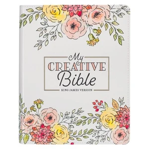 KJV Holy Bible, My Creative Bible, Faux Leather Flexible Cover Ribbon Marker, - Picture 1 of 8