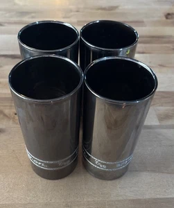 4 herramientas a presión 7/16 vaso de enchufe cromado vaso de vidrio para beber vajilla de Libbey - Imagen 1 de 6