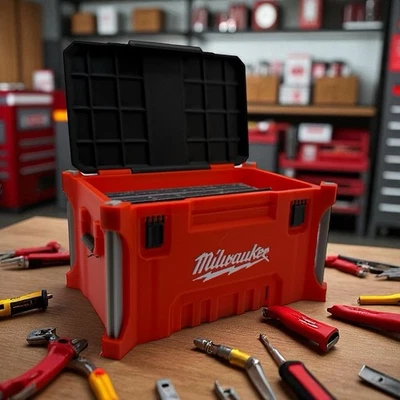 Portatarjetas de visita/caja de almacenamiento Milwaukee | Inspirado en Milwaukee Packout Foto 1 de 4