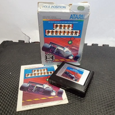 ATARI 5200 POLE POSITION ATARI VIDEO GAME HQ Used Complete  - Image 1 of 4