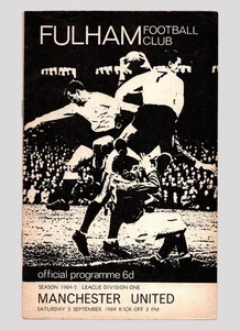 Fulham v Manchester United 1964-1965 Division One 05/09/1964 - Picture 1 of 2