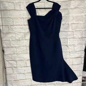Anthea Crawford Natalia Dress Navy. Size 16.#WD - Picture 1 of 14