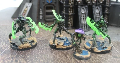 Necron 3x Skorpekh Destroyers, Painted, ID#3156 - Image 1 of 4
