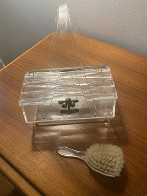 Vintage Florida Handbags Clear Lucite Purse from the 1950's - Image 1 of 4