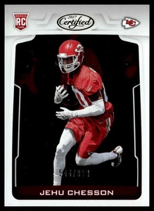 2017 Panini Certified Jehu Chesson Rookie /999 Kansas City Chiefs #144 - Picture 1 of 2