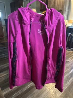 Chaqueta deportiva Jumping Beans rosa y negra Foto 1 de 3