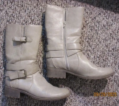 Botas para mujer Natural Soul Tabitha color piedra talla 10M NSTSB-10M Foto 1 de 4