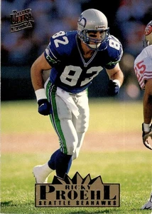 1995 Fleer Skybox NFL Football Card Ricky Proehl Seattle Seahawks #406 - Picture 1 of 2