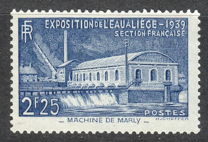 Francia 1939 MNH Mi 449 Sc 388 Estación de bombeo en Marly ** Foto 1 de 2
