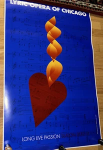 LYRIC OPERA OF CHICAGO 2012-13 Poster LONG LIVE PASSION - Picture 1 of 10