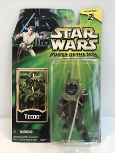 Star Wars TEEBO Action Figure Power of the Jedi POTJ Ewok 2001 Hasbro ROTJ NEW