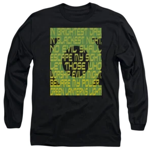 GREEN LANTERN OATH Licensed Men's Long Sleeve Graphic Tee Shirt SM-3XL  - Picture 1 of 2