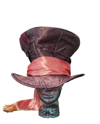 SOMBRERO LOCO ALICIA EN EL PAÍS DE LAS MARAVILLAS MARRÓN CON LUNARES DISFRAZ SOMBRERO ACCESORIO HALLOWEEN Foto 1 de 4