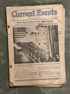 19 Issues Vtg WW2 Current Events School Papers Sept 1940 - Feb 1941  Wartime - Picture 1 of 18