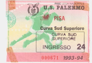 54228 250/tt BIGLIETTO Stadio - PALERMO vs PISA - 1993/1994 - Picture 1 of 3